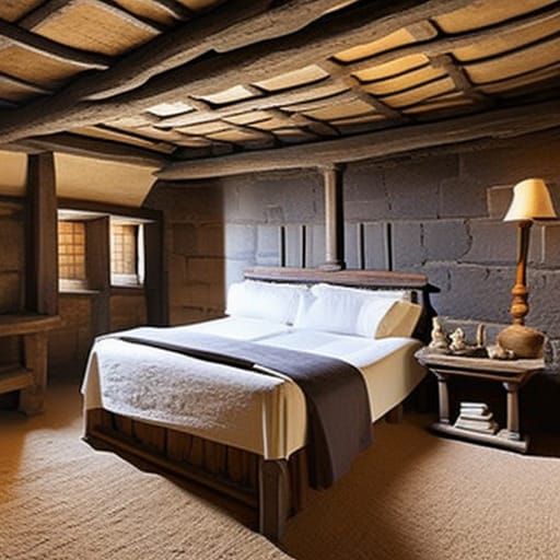 Medieval Hospital Bedroom Interior
