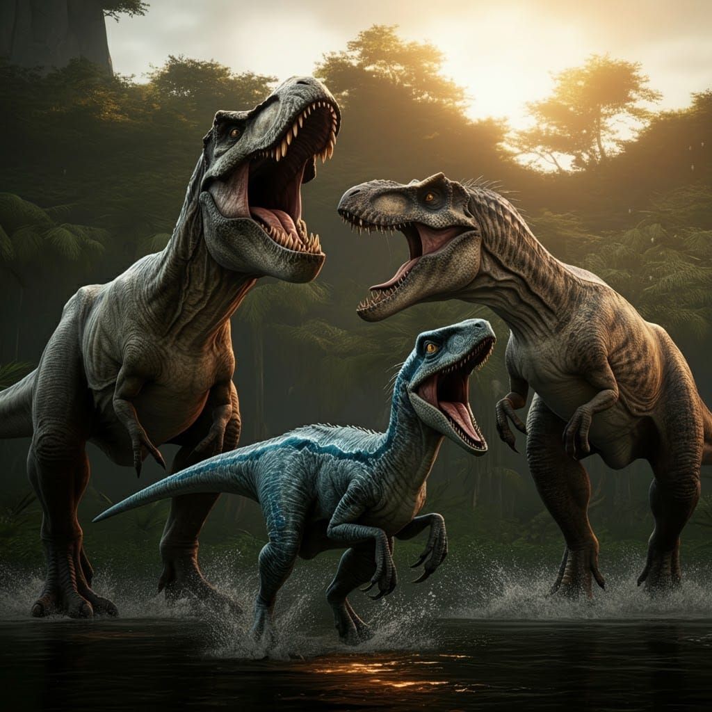 Jurassic World: Dinosaurs in Final Battle Scene