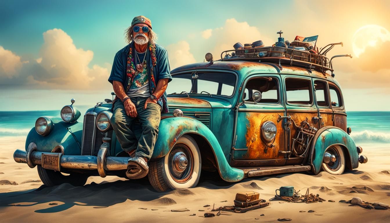 Steampunk Beach Bum in Ultra HD