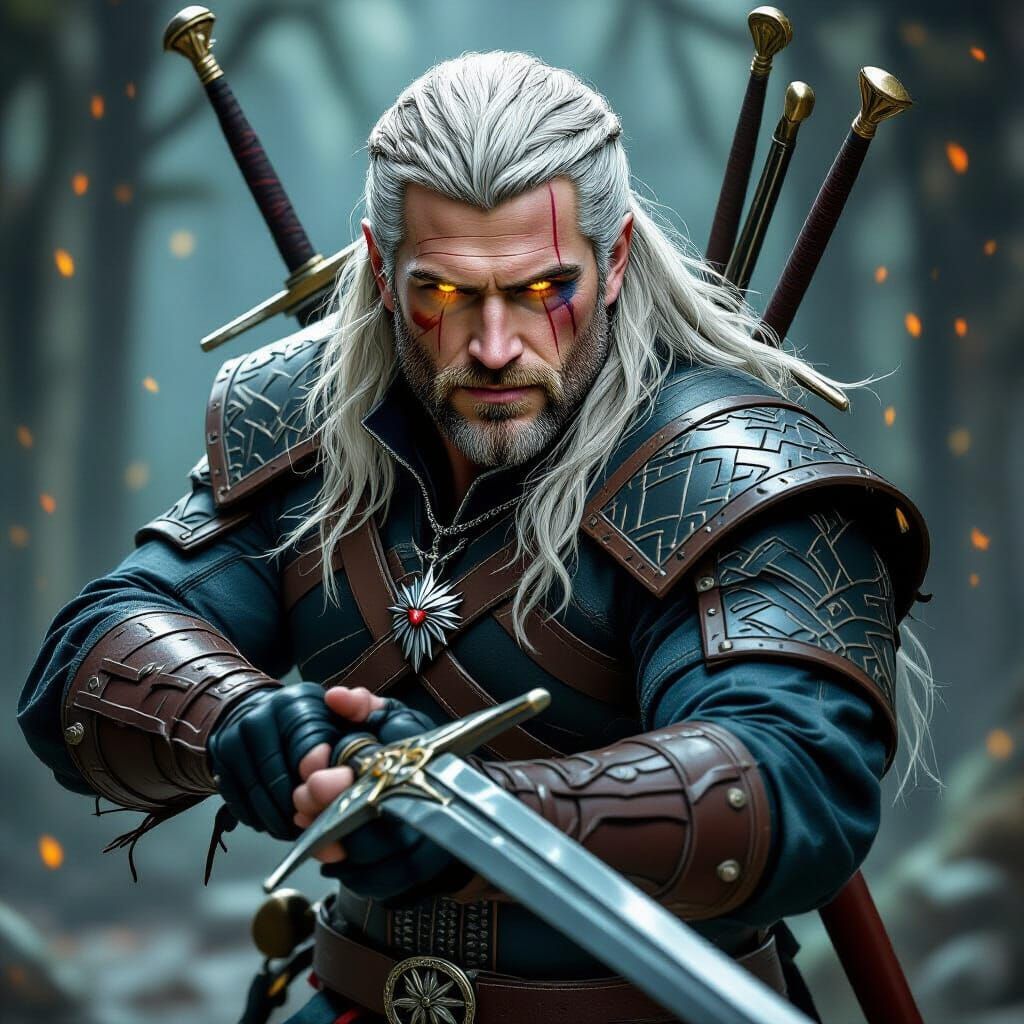 Geralt of Rivia: Liam Hemsworth as The Witcher