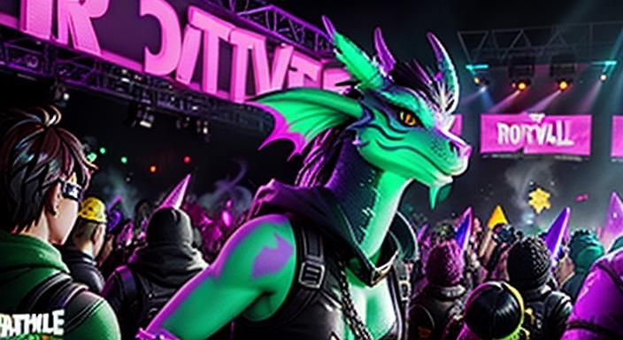 Anthro Dragon Raves in Fortnite Battle Royale
