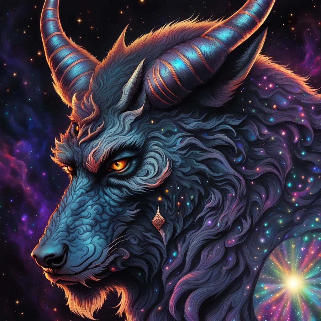 Cosmic Krampus wolf