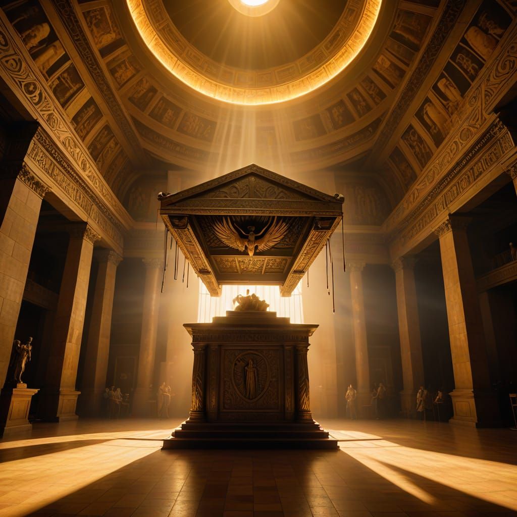 Ethereal Convergence of Ancient Power and Ominous Architectu...
