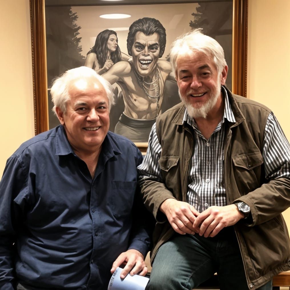 Benny and Jerry: An AI-Generated Image