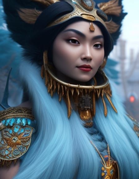 Akna, Inuit Mother Goddess: Detailed Matte Painting
