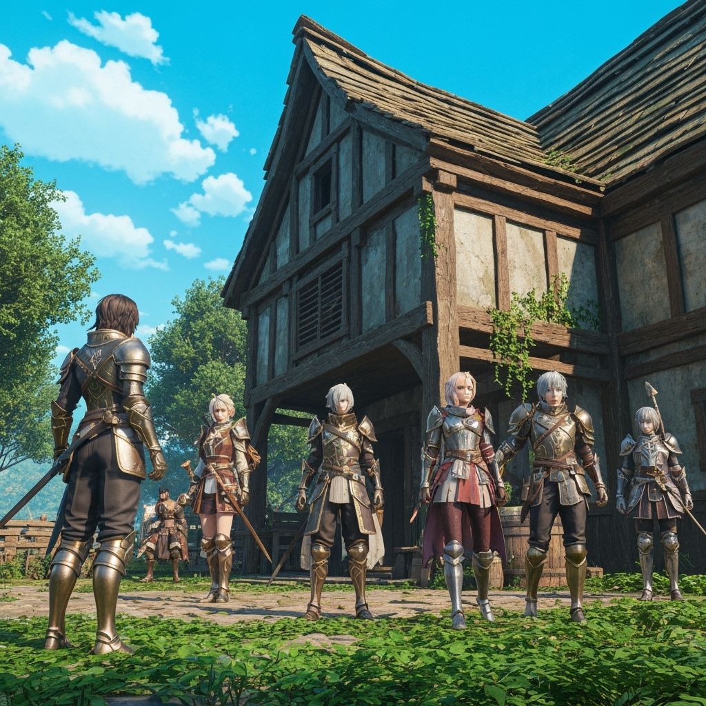 D&D Adventurers Gather at Rustic Inn