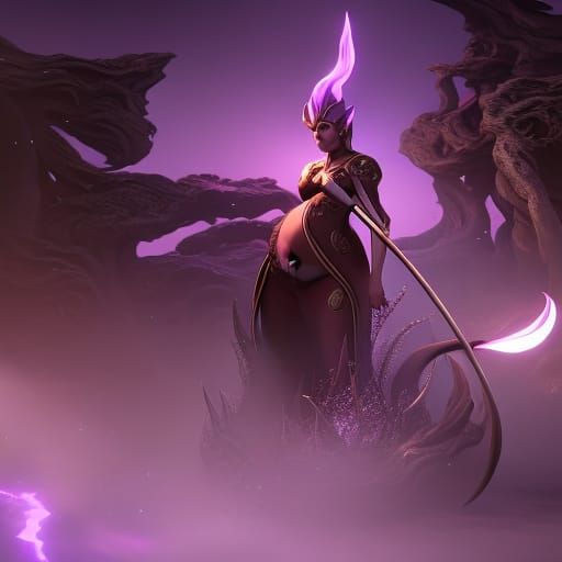 pregnant Ursula full body