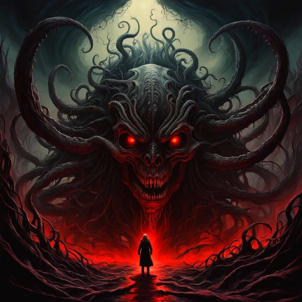 Haunting Surreal Nightmare Scene