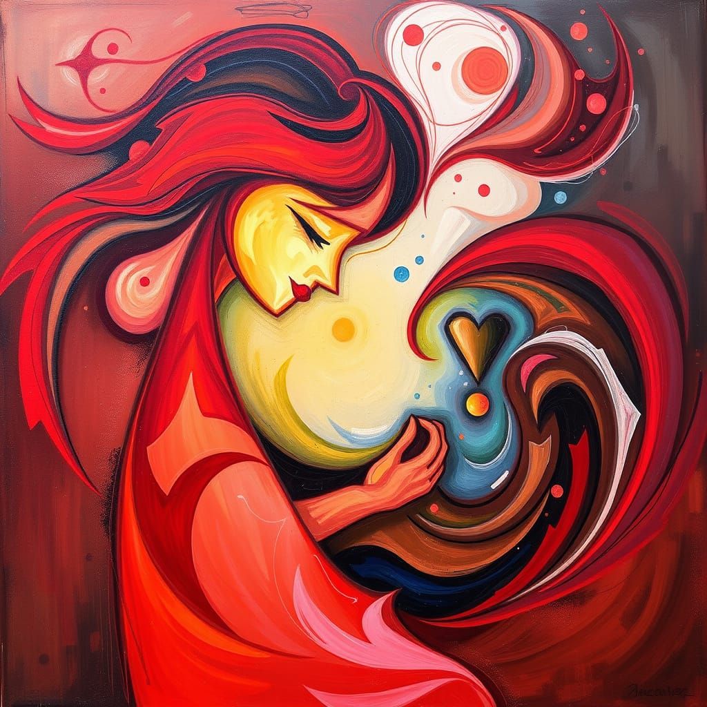 Surreal Celebration of Motherly Strength and Nurturing