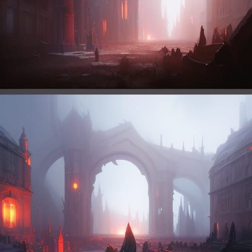 Dark Fantasy Time Concept Art in 8k Resolution