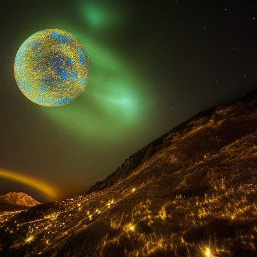 Goddess of the Night in Gustave Doré Style