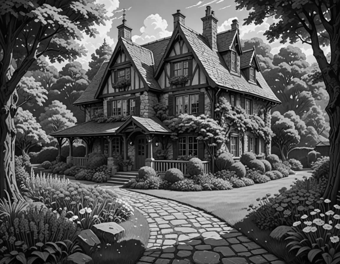 Timeless Stone Cottage in a Lush Garden