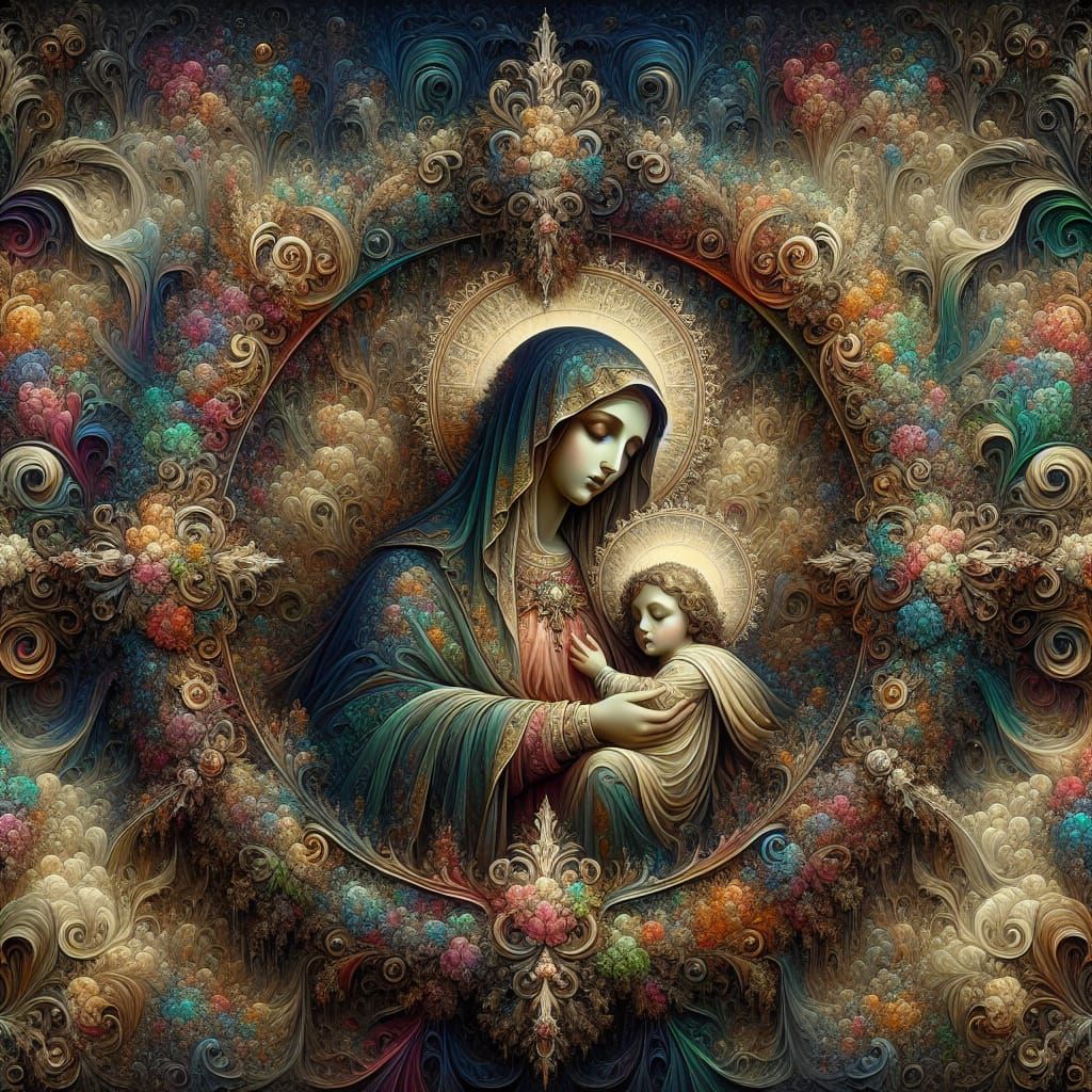 Holy Mary, Mother of the Poor: Matte Painting