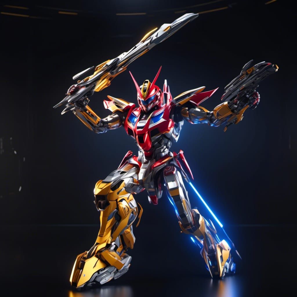Epic Power Ranger Megazord in 8K Resolution