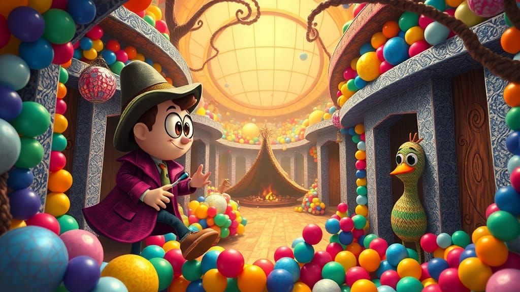 Bead Detective Solving Mystery in Whimsical World