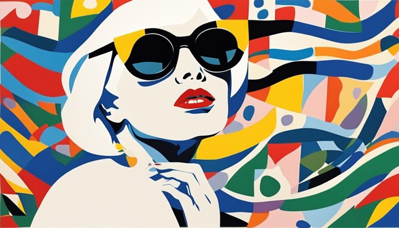 Lady Gaga in Pop Art Style of Henri Matisse