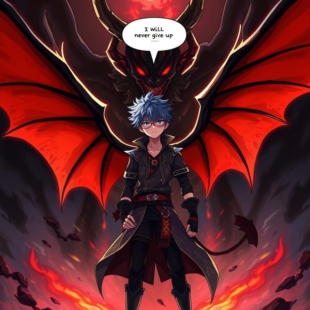 Asta's Defiance: Demon Wings in Mystical Realm