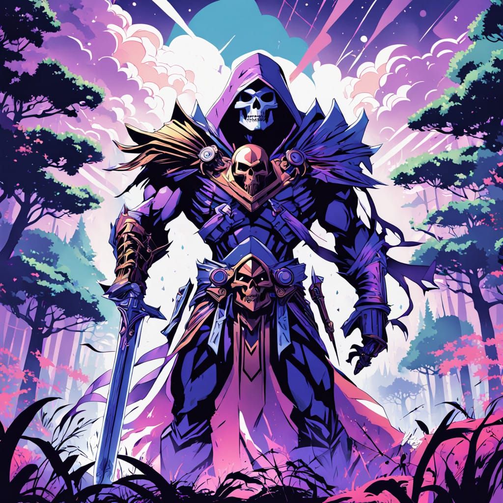 Dark Lord Skeletor Captures She-Ra in Twisted Forest