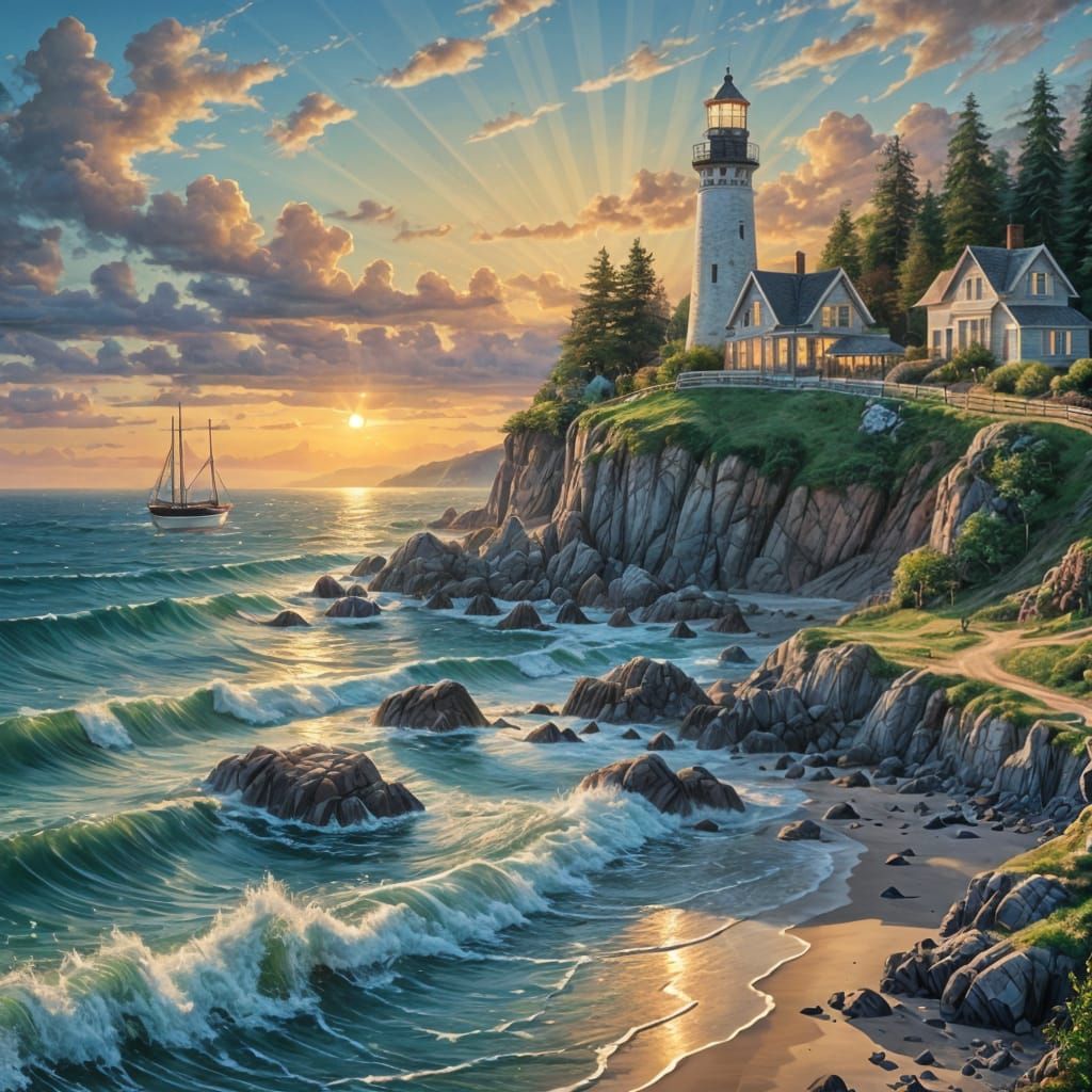 AI Generates Realistic Item-Filled Landscape