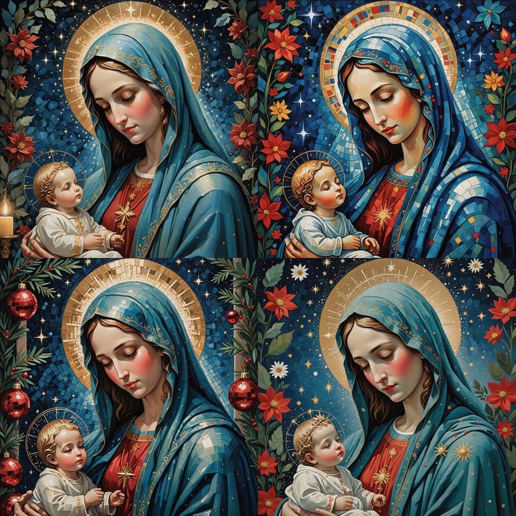 Divine Portaiture in Christmas Midnight Splendor