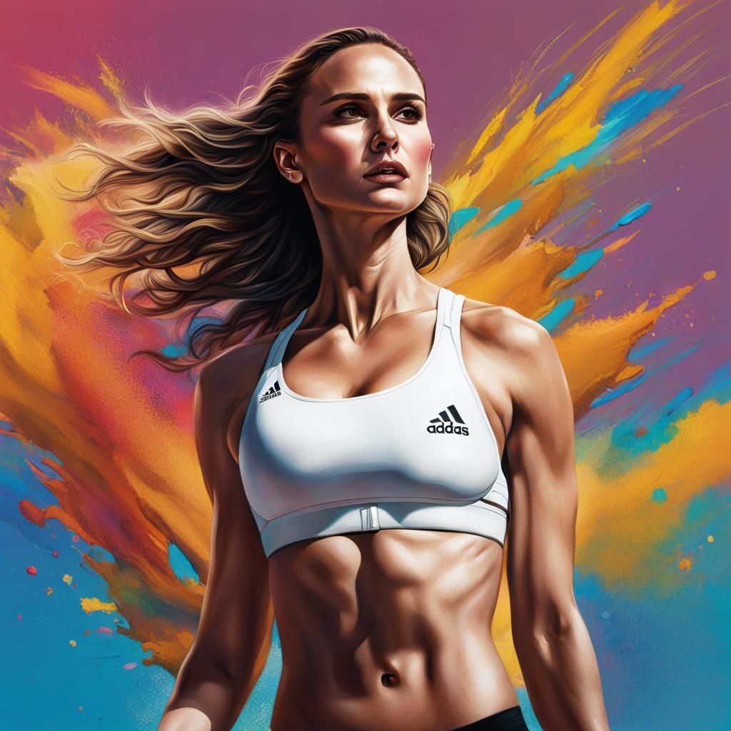 Natalie Portman Portrait in Hyperrealistic Style