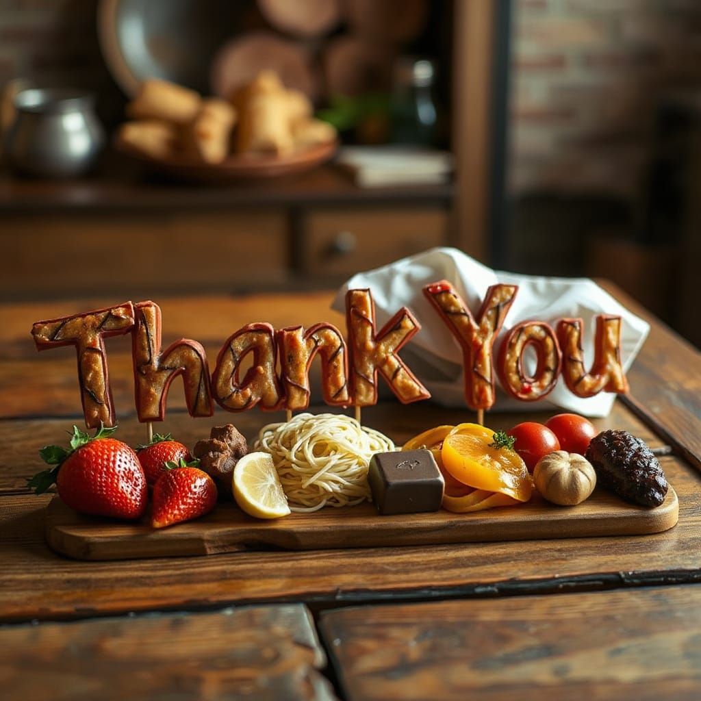 Thank You Artfully Arranged with Gourmet Foods