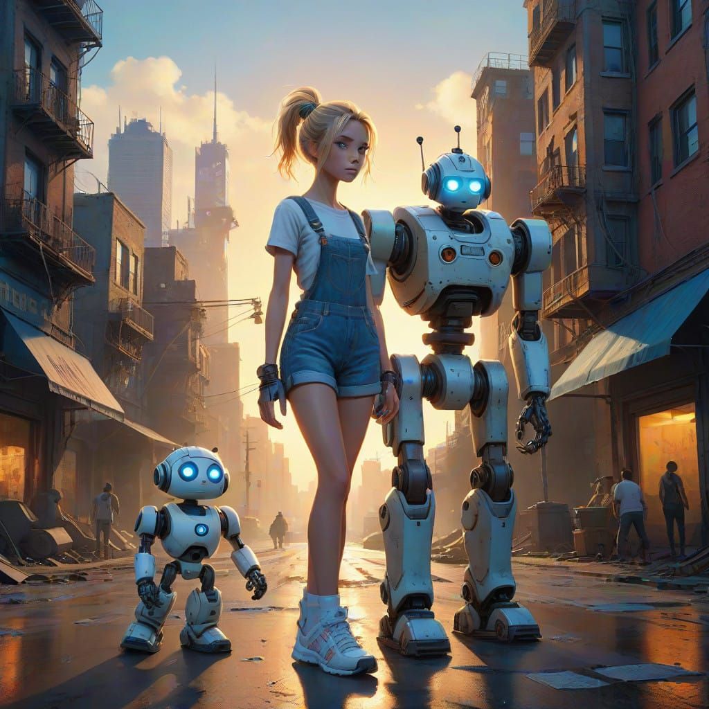 Girl and Robot Explore Post-Apocalyptic City in Stunning 8K ...