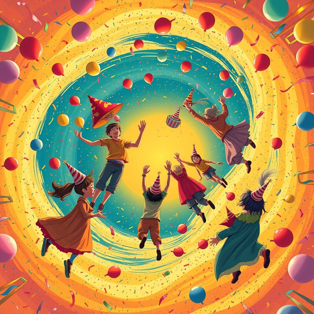 Whimsical Birthday Party Around the Sun
