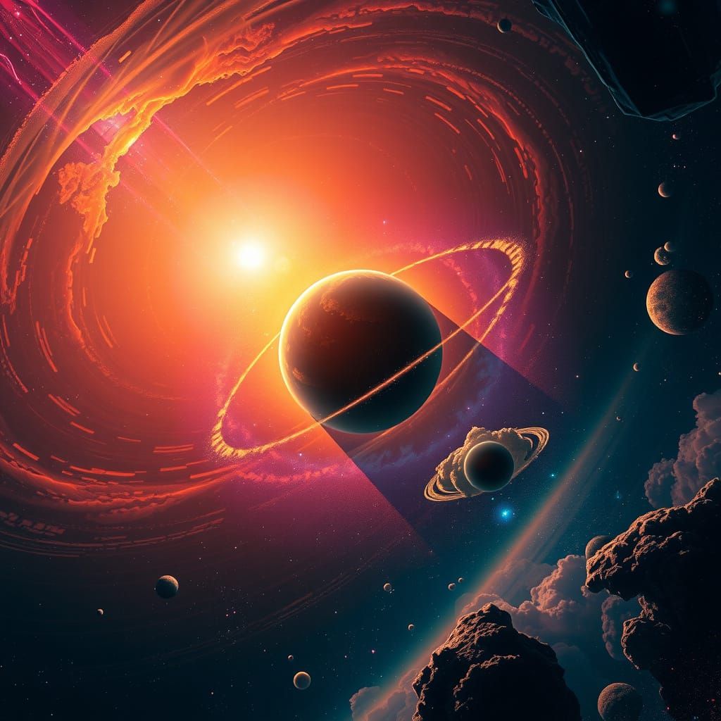 Glowing Antares Star at Center of Breathtaking Stellar Syste...