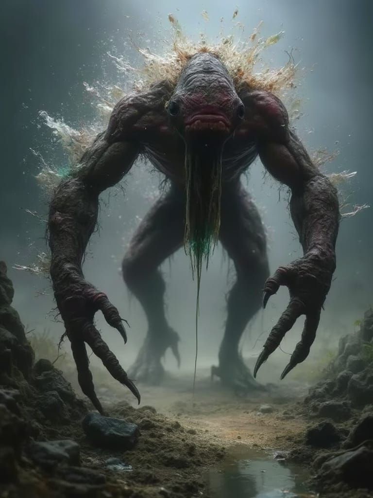 Iridescent Feathered Monster Hybrid by Shintaro Kago