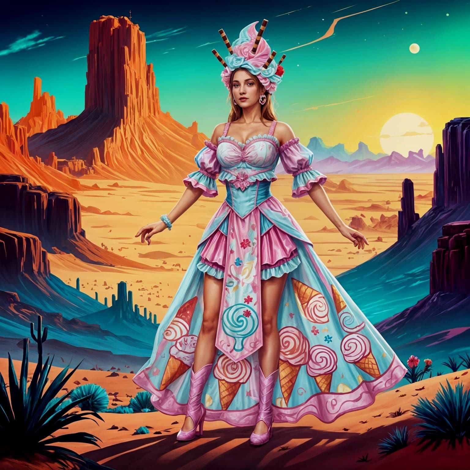 Stunning Ice Cream Costume Design for Women