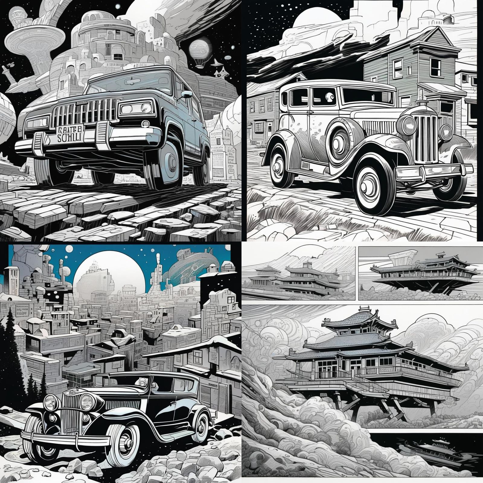 Steampunk Comic Art Illustration