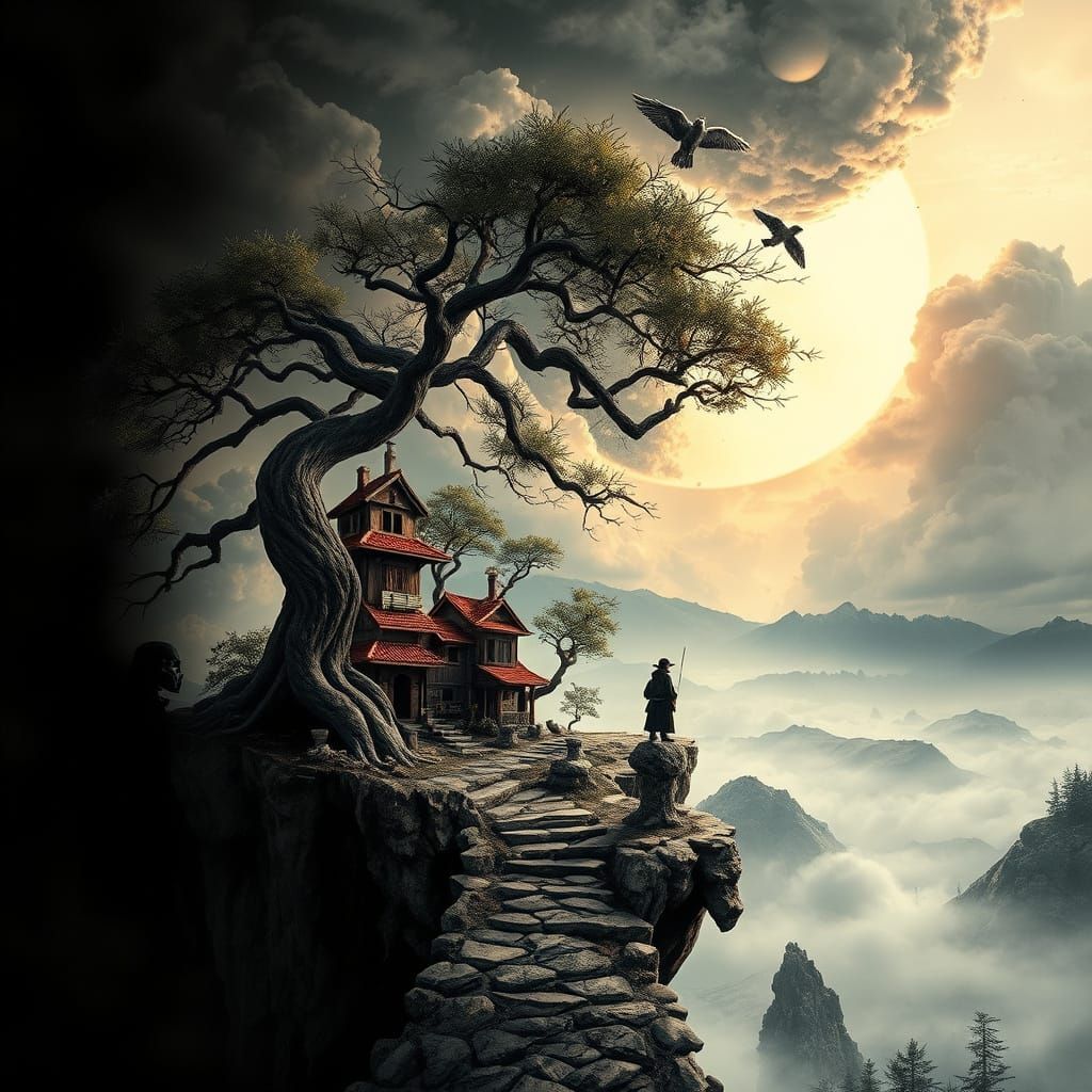 Surreal Dreamscape of Double Exposure Wonder