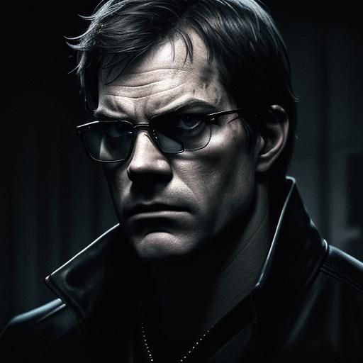 Dexter Morgan in Gritty, Dark Film Noir Style