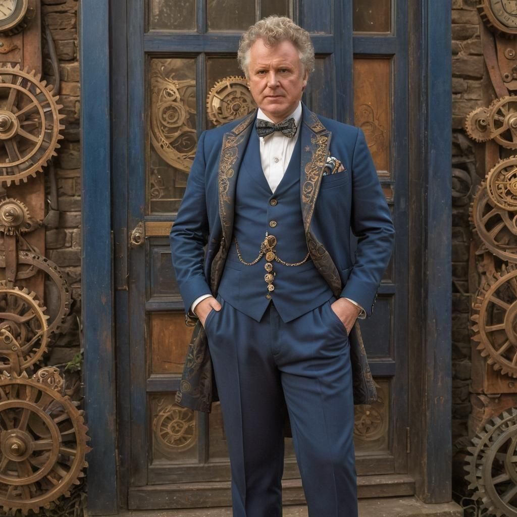 Doctor Who Reimagined in Blue Costume