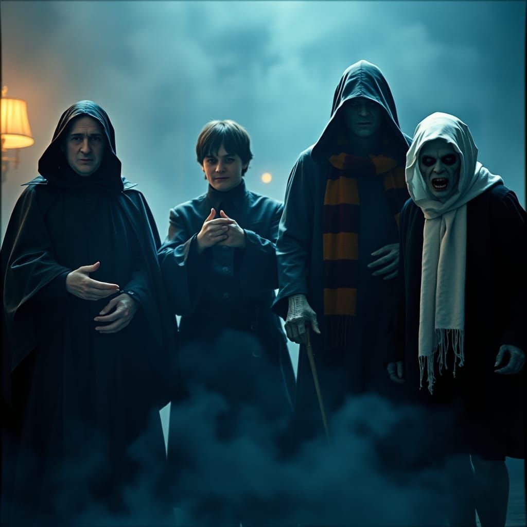 Harry Potter Characters in Halloween Costumes: Cinematic Fil...