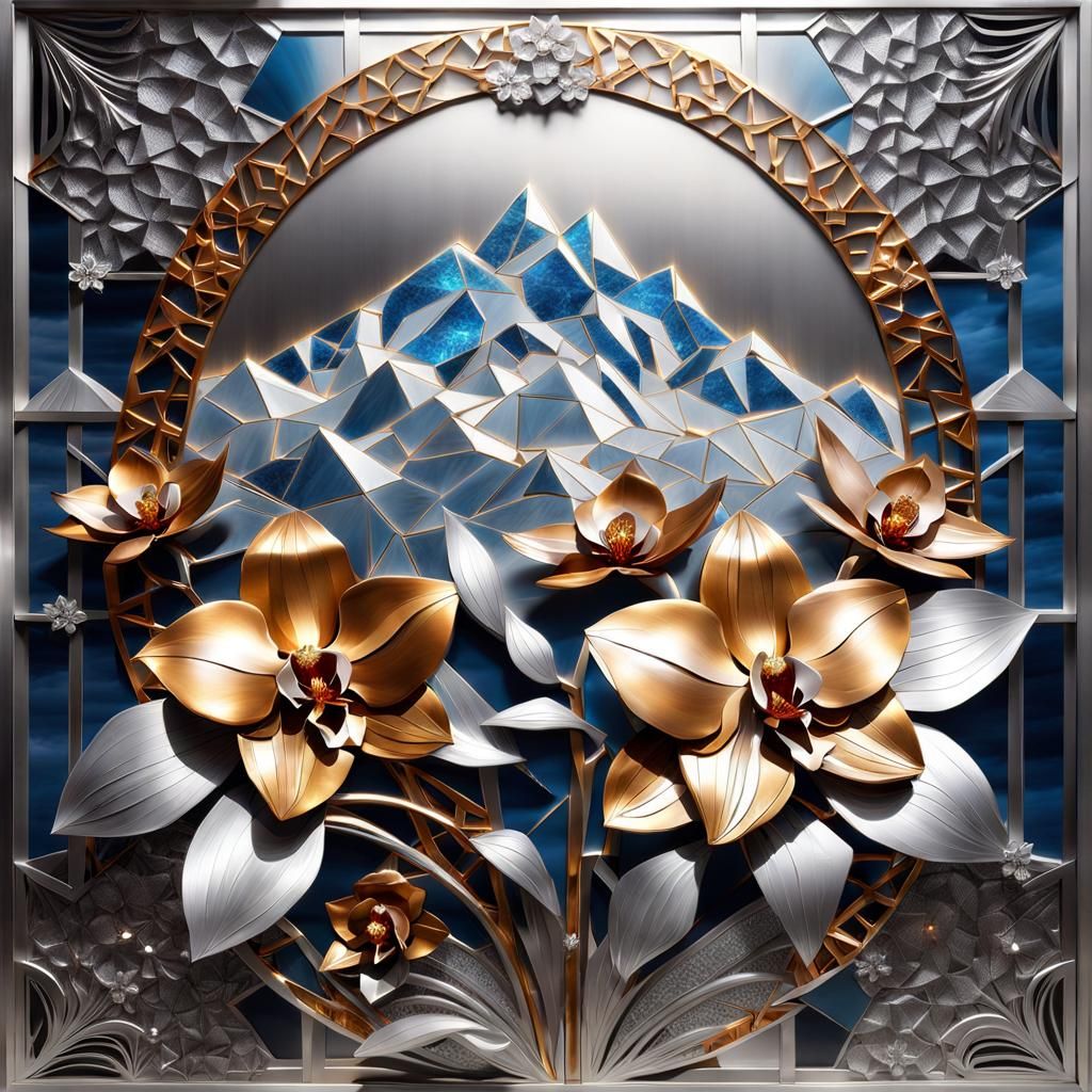 Art Deco Metal Wall Decor Masterpiece