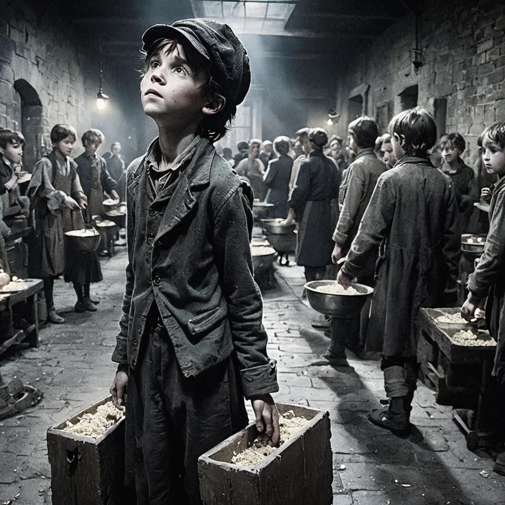 Oliver Twist in Dark Dickensian Style