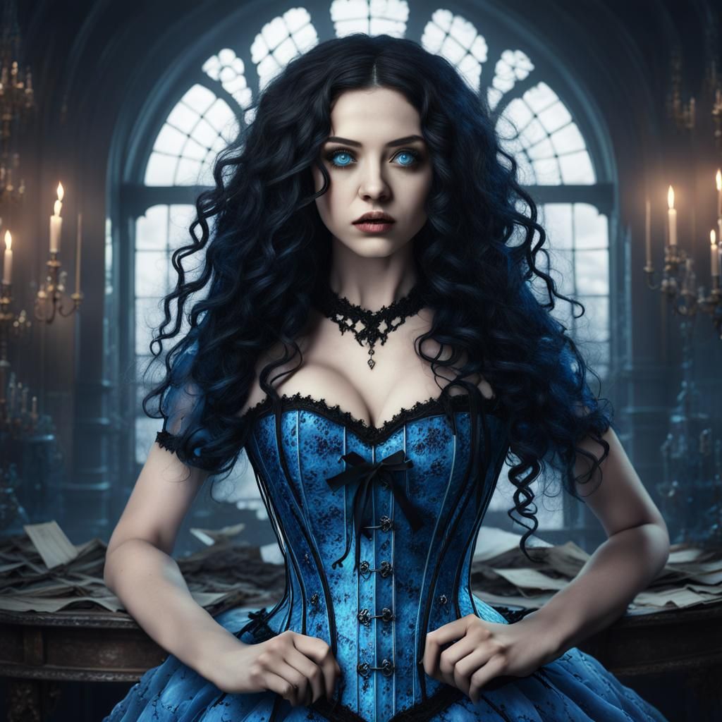 Gothic Alice in Shattered Looking Glass, Detailed Matte Pain...