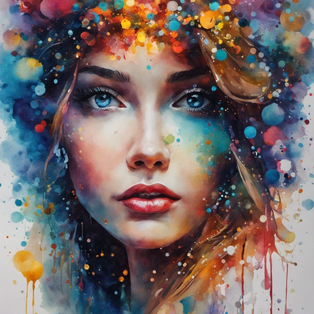 Detailed Impressionistic Portrait in Soft Focus