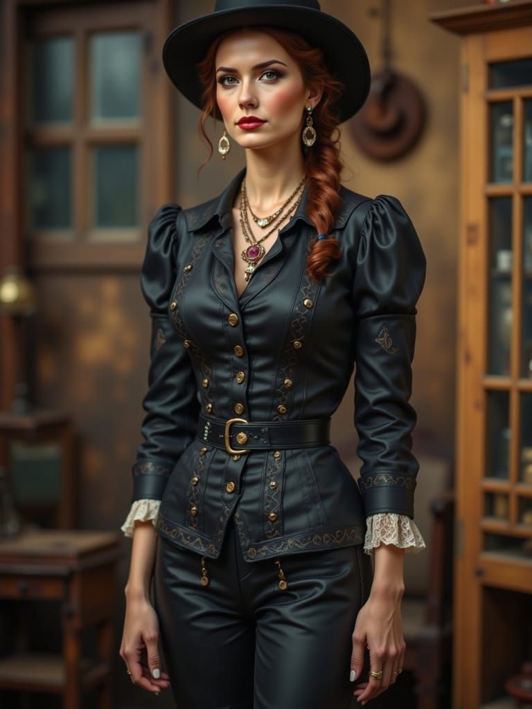 Stern Saloon Owner in 1880s Deadwood