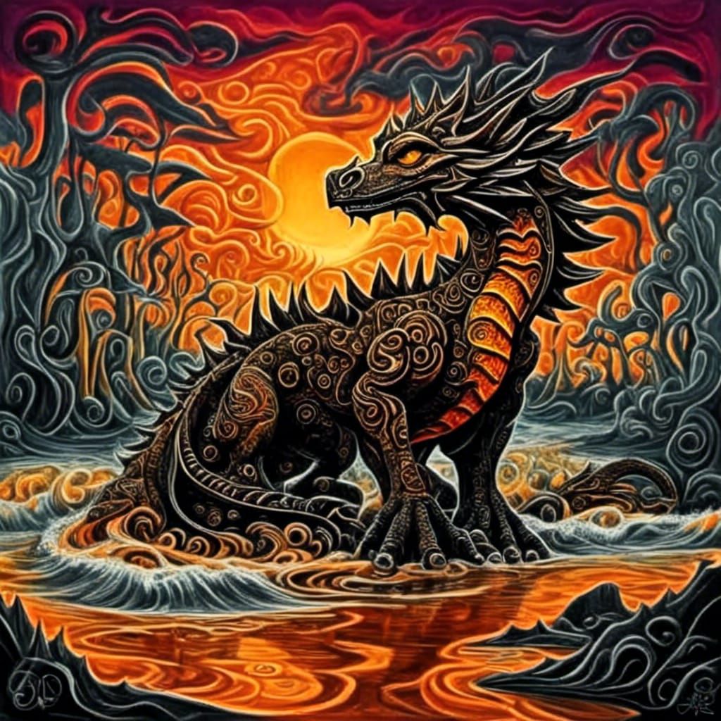 Sunset Mud Dragon