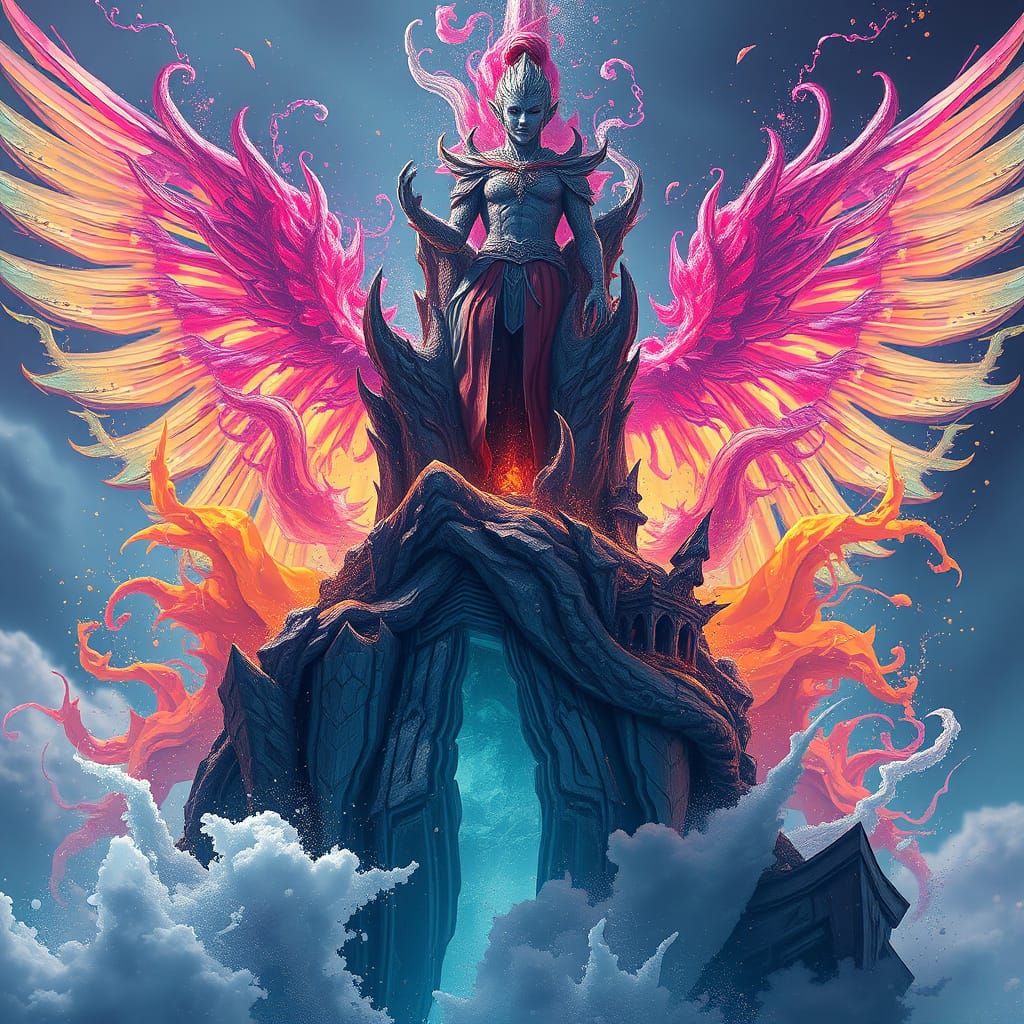 Surreal Fantasy World Unfolds in Vibrant Color