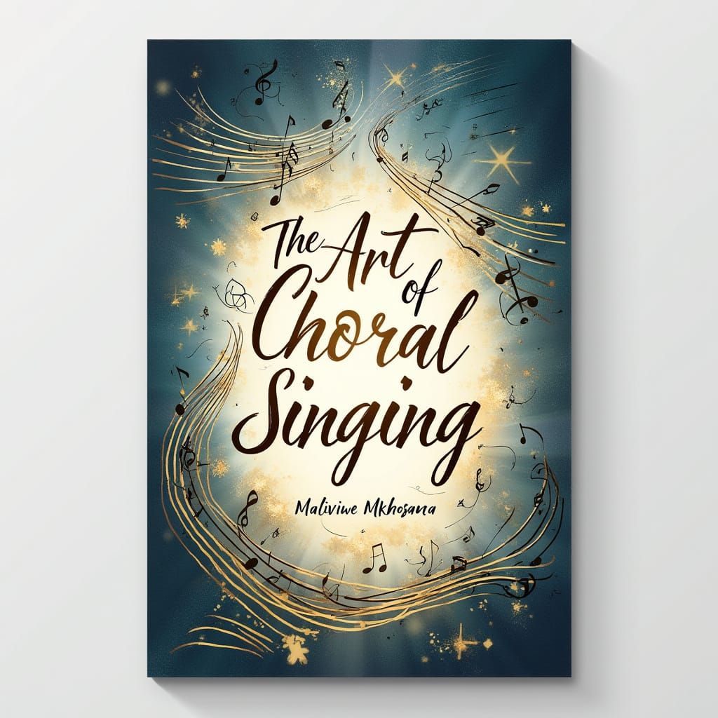 Elegant Book Cover Design: Choral Singing Art