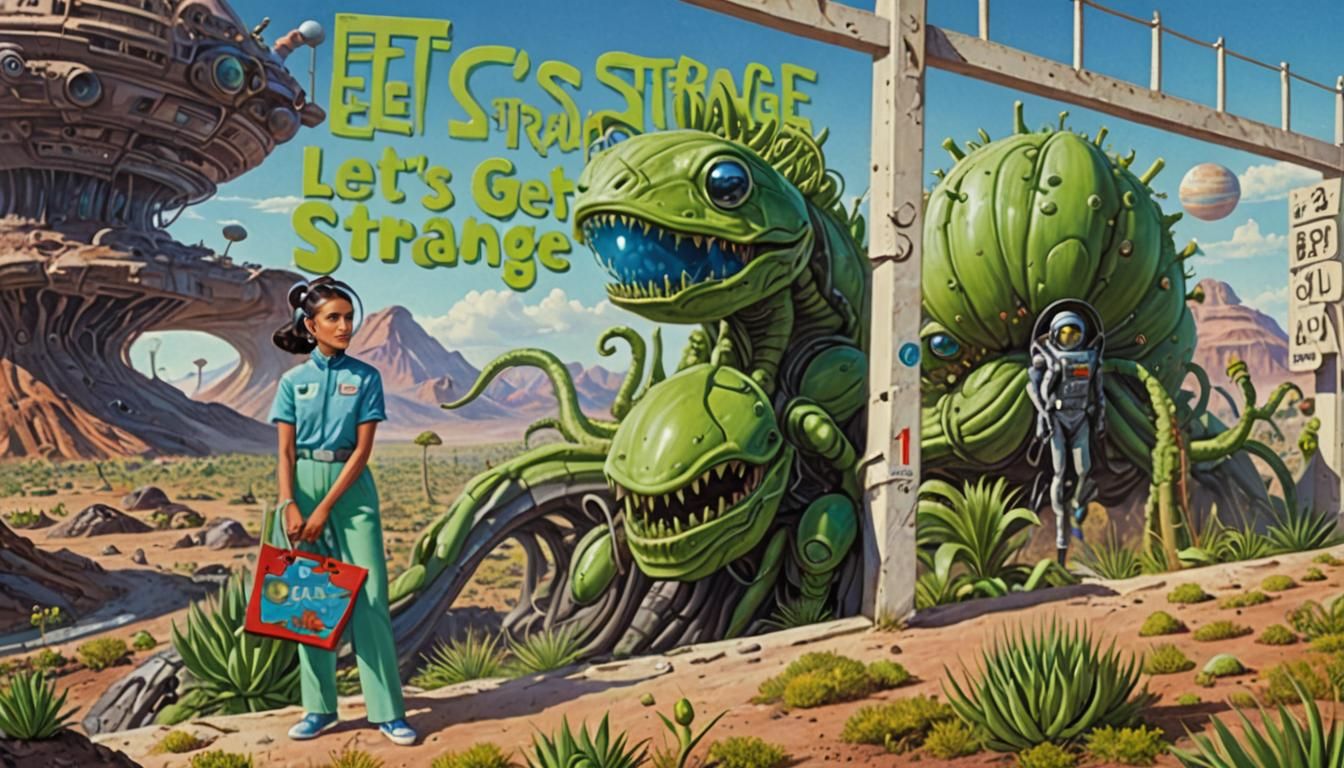 Space Age Latina on Alien Planet