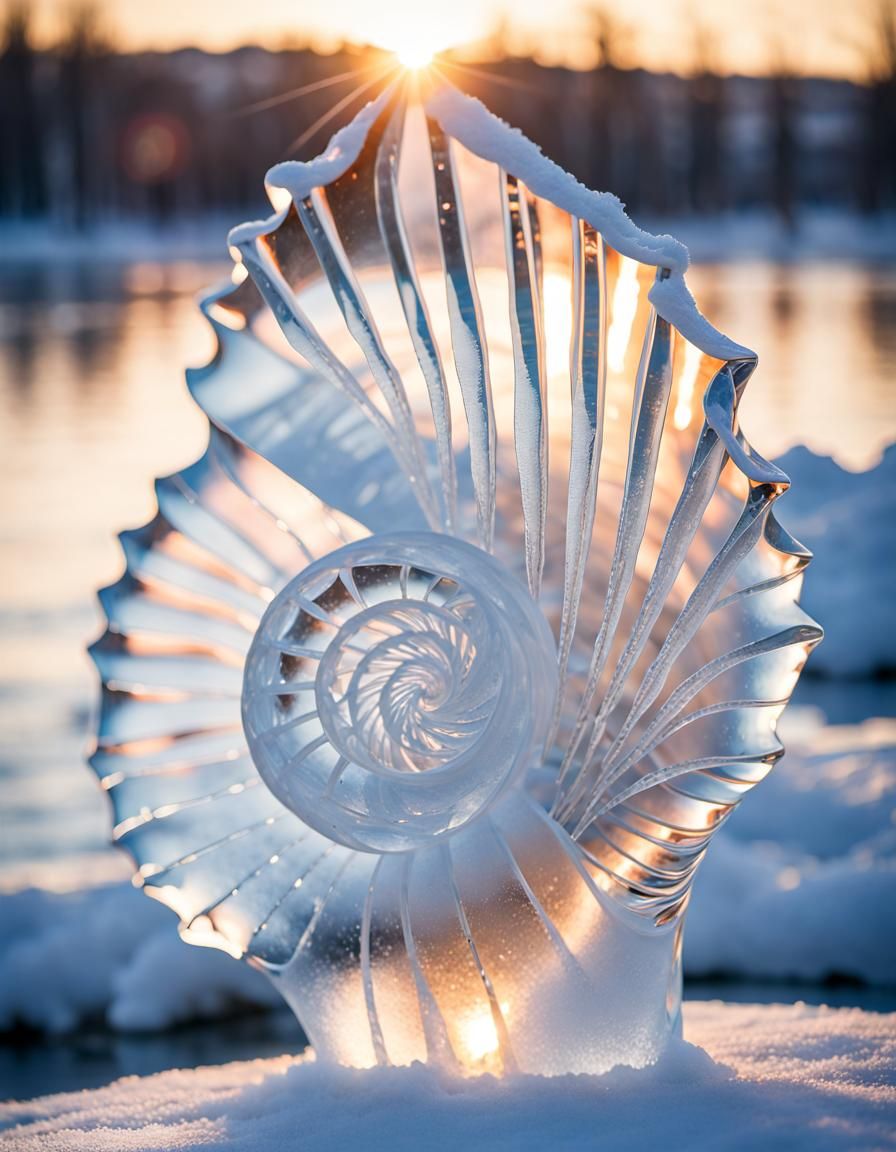 Ice shell sculpture