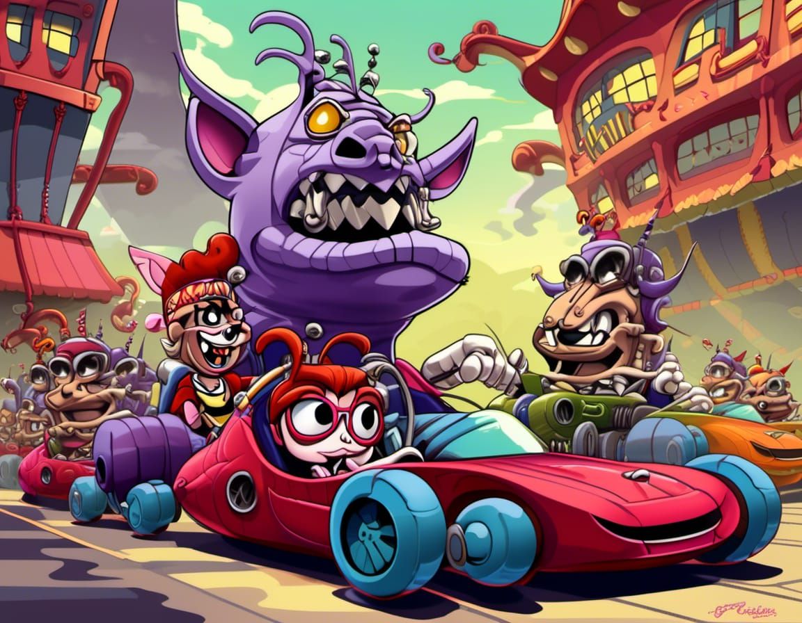 Wacky Races: Penelope Pitstop vs. Dastardly