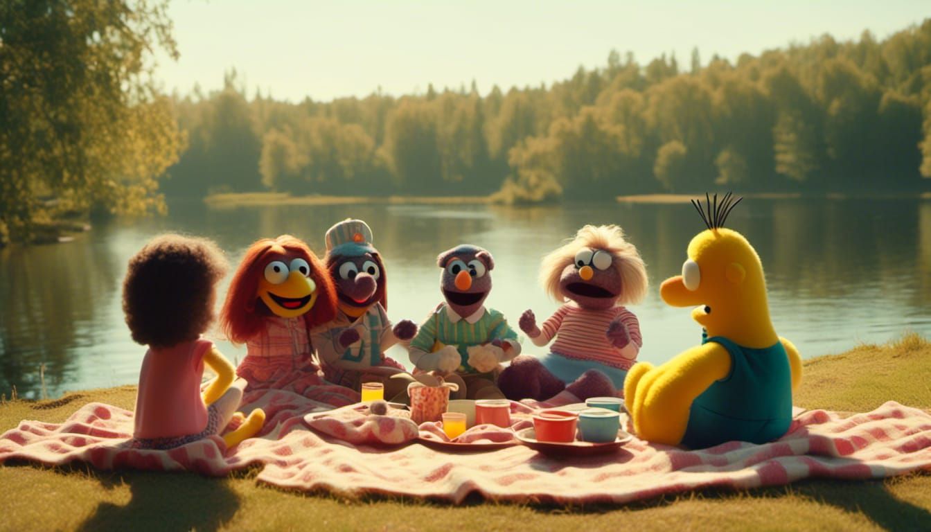 The Simpsons Family Picnic at Nuclear Plant