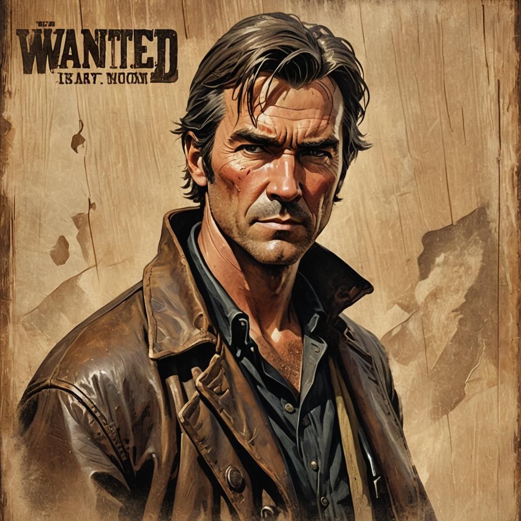 Wanted: Malcolm Reynolds in Western Steampunk Art