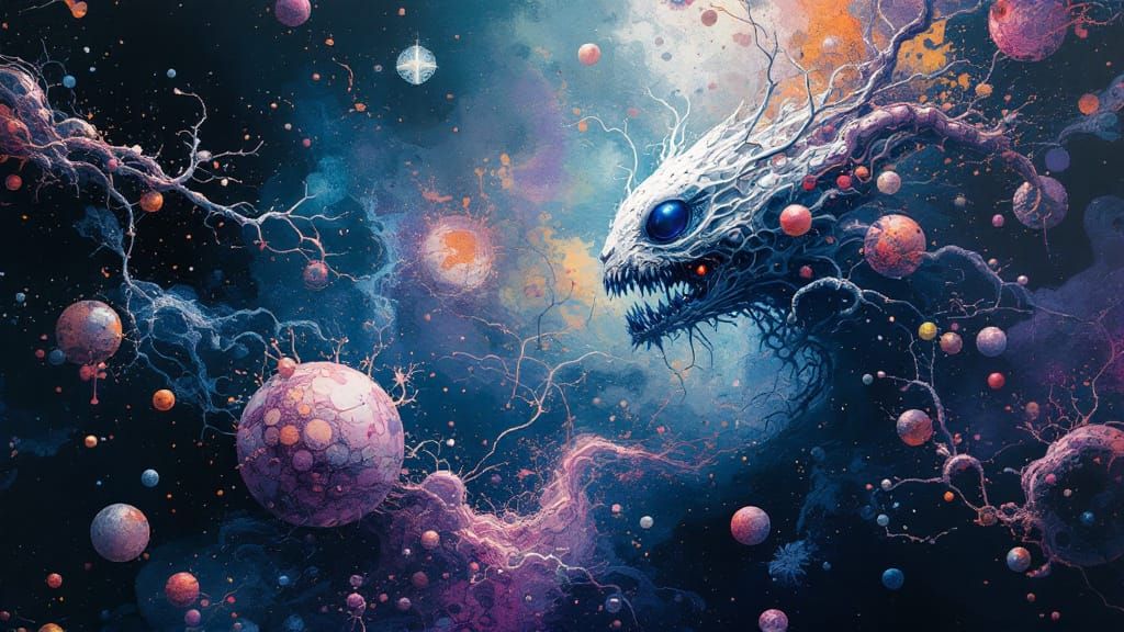 Surrealistic Quantum Realm in Abstract Expressionism